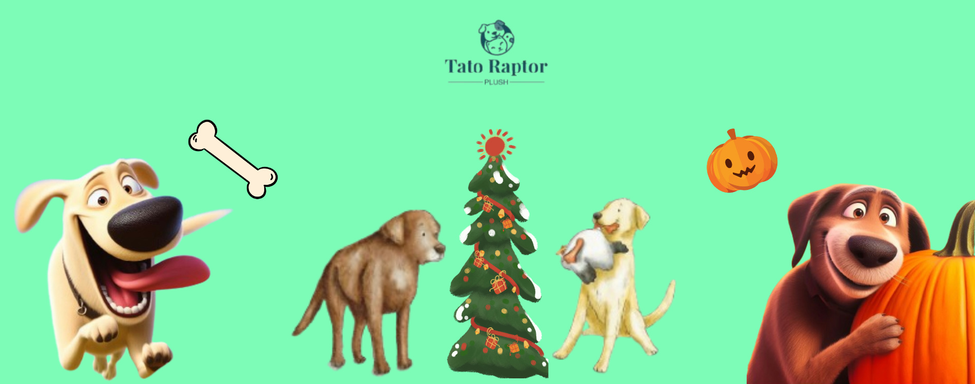 Tato Raptor Plush Banner